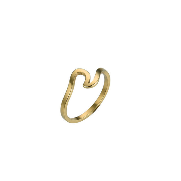 Wave Alloy Silver Ring Wedding Ring for Women Jewelry Accessories Engagement