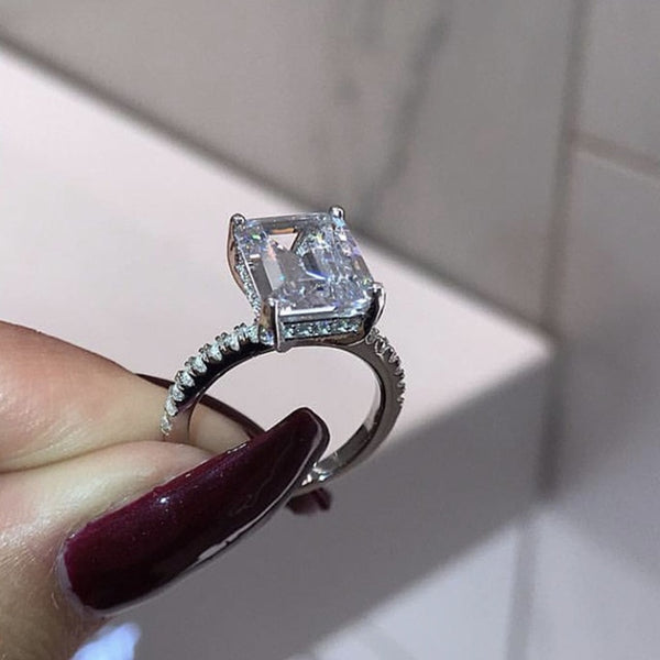 Ailend accepts custom jewelry crystal ring set European and American