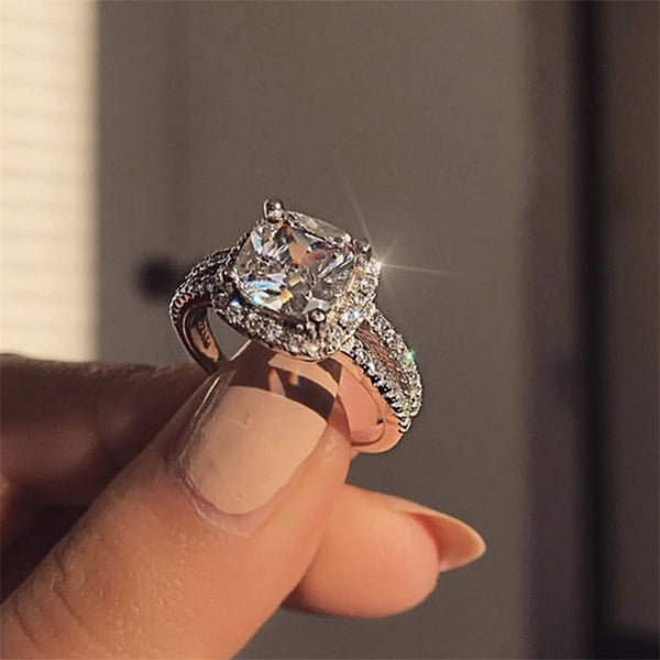 Ailend accepts custom jewelry crystal ring set European and American
