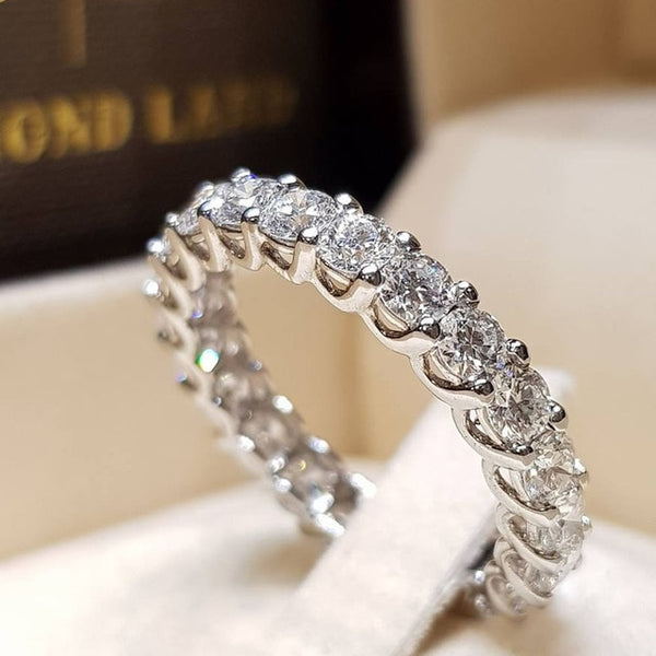 Ailend accepts custom jewelry crystal ring set European and American