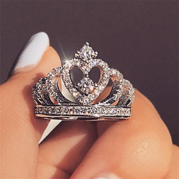Ailend accepts custom jewelry crystal ring set European and American