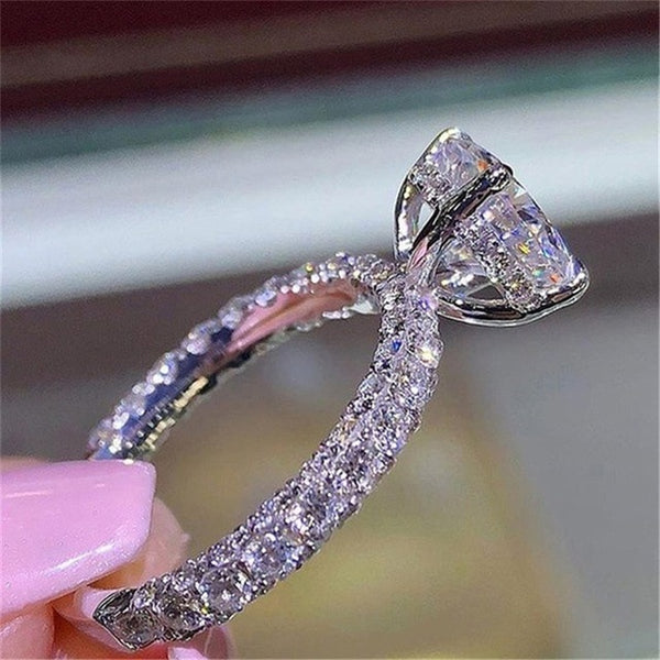 Ailend accepts custom jewelry crystal ring set European and American
