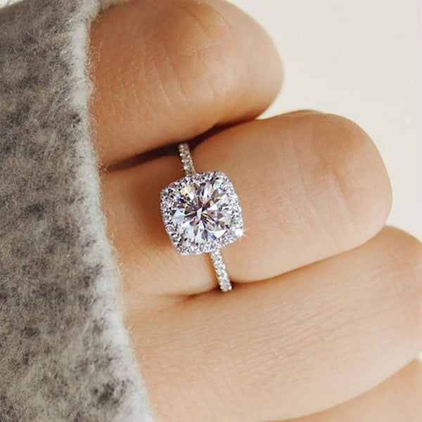 Ailend accepts custom jewelry crystal ring set European and American